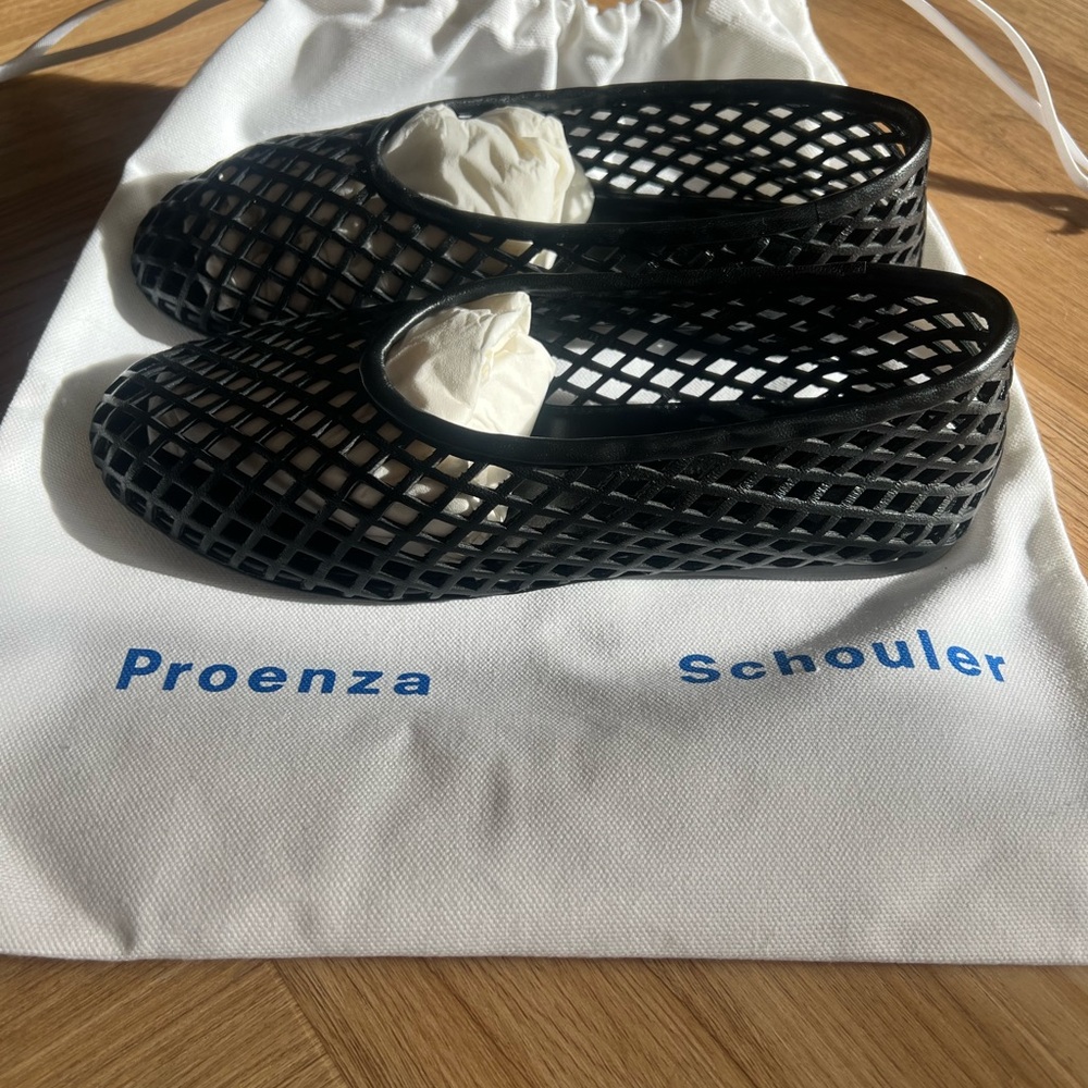 Proenza Schouler Black Mesh Flats - Picture 3 of 7